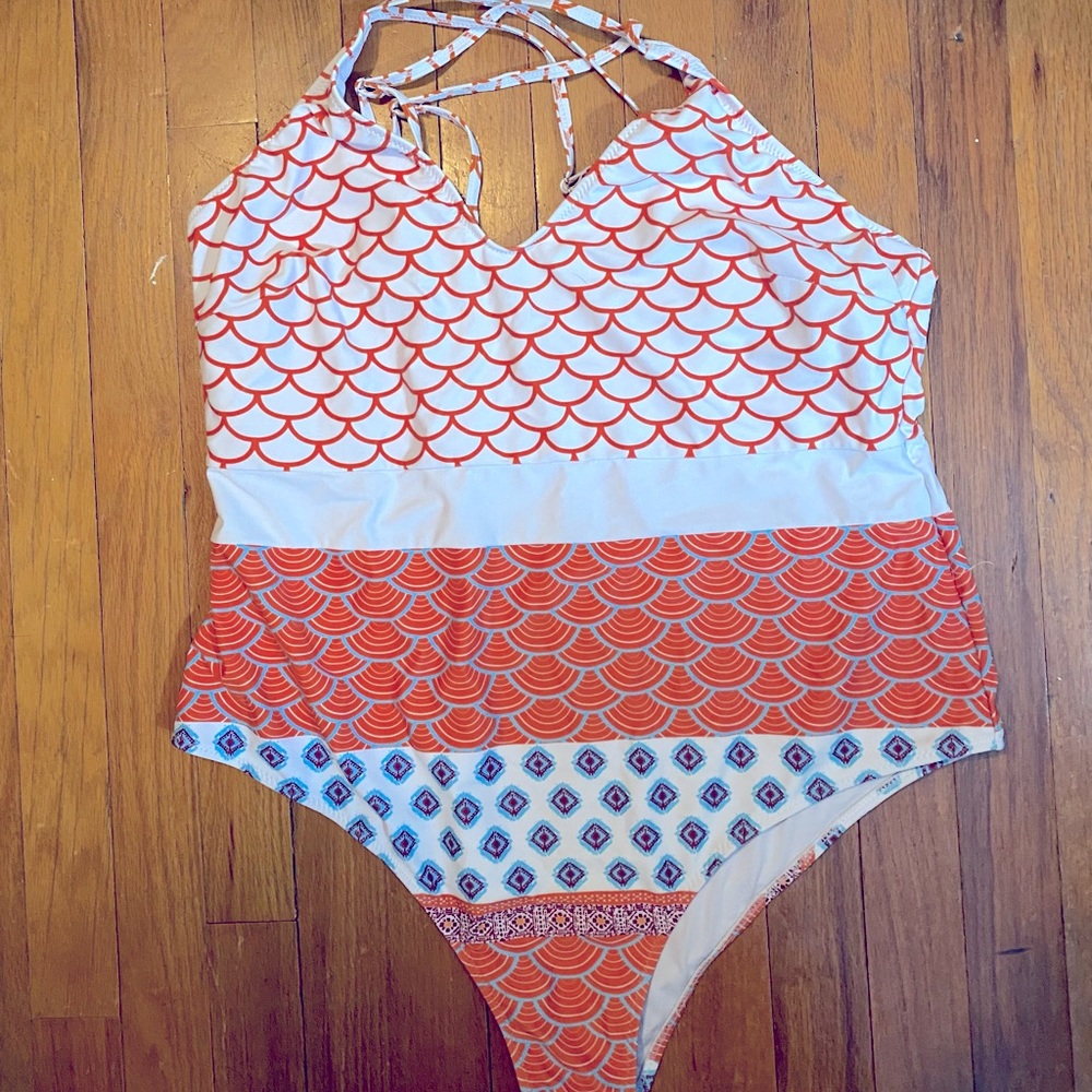 Cupshe pattern one piece bathing suit
